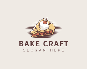 Cherry Pie Dessert logo design