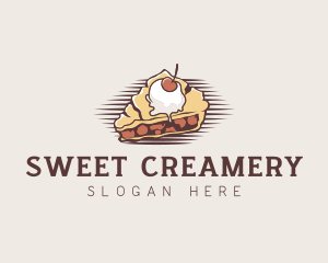 Cherry Pie Dessert logo design