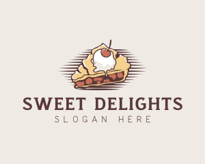 Cherry Pie Dessert logo design