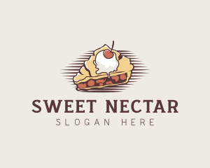 Cherry Pie Dessert logo design