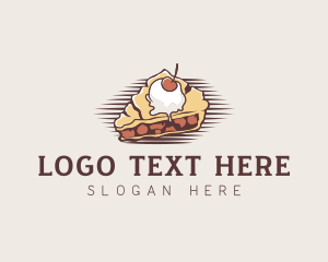 Cherry Pie Dessert Logo