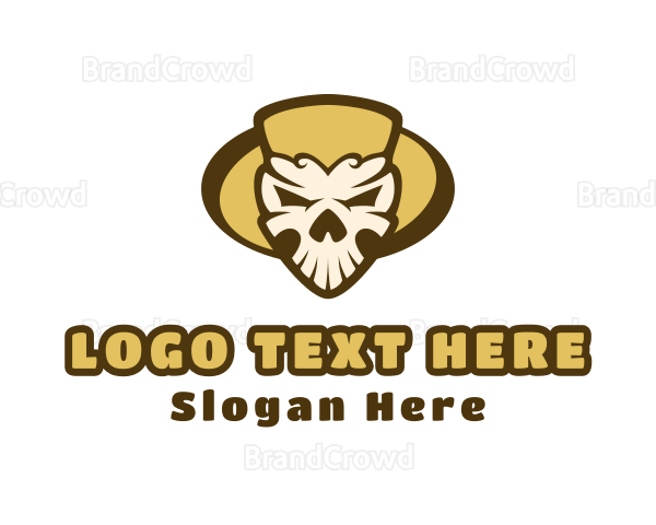 Mexican Skull Head Logo