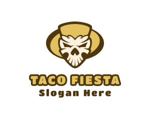 Mexican - Mexican Skull Head logo design