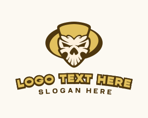 Scary Skull Head Logo