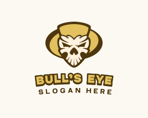 Scary Skull Head logo design