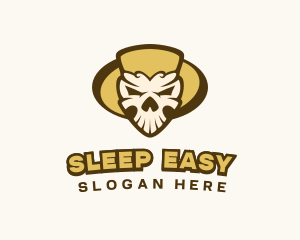 Scary Skull Head logo design