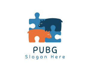Jigsaw Puzzle Bear Logo