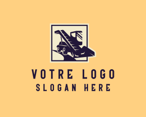 Forklift Truck Construction Logo