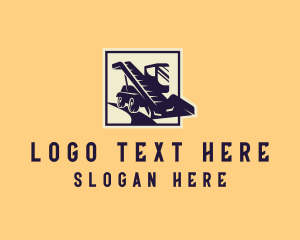 Forklift Truck Construction Logo