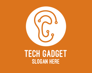 Device - Digital Circuit Ear logo design