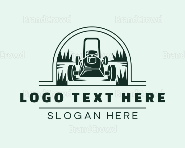 Lawn Mower Grass Cutter Logo