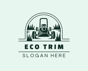 Lawn Mower Grass Cutter logo design