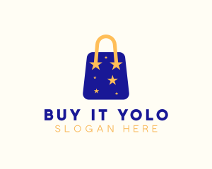 Starry Shopping Bag logo design
