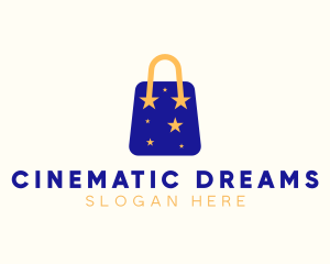 Starry Shopping Bag logo design