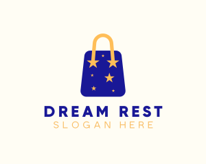 Starry Shopping Bag logo design