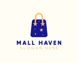 Starry Shopping Bag logo design