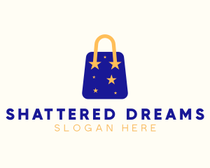 Starry Shopping Bag logo design