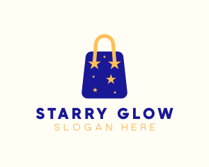 Starry Shopping Bag logo design