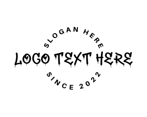 Skater - Urban Graffiti Ink logo design