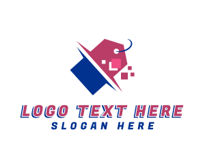 Ecommerce - Discount Tag Shopping logo design