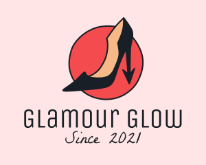 Glamour - Fashion Heels Accessory logo design