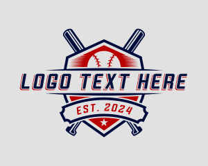 Softball - Sport Baseball Bat logo design