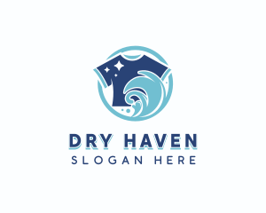 Laundry Clothes Washing logo design