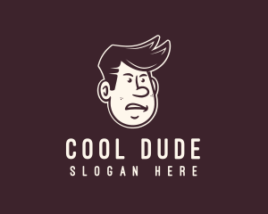 Male Dude Character logo design