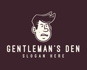 Male Dude Character logo design