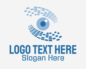 Blue Eye Pixel  Logo
