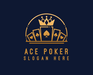 Poker - Crown Poker Casino logo design