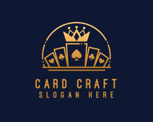 Card - Crown Poker Casino logo design