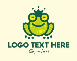 Amphibian - Stoned King Frog logo design