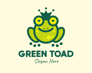 Stoned King Frog logo design