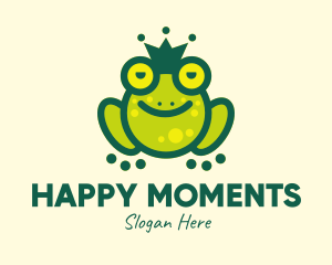 Joyful - Stoned King Frog logo design