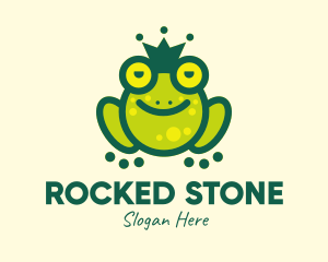 Stoned - Stoned King Frog logo design