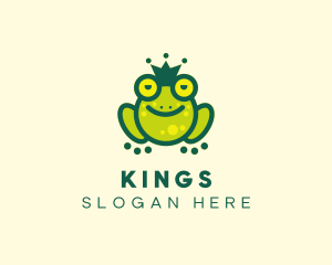 Stoned King Frog logo design