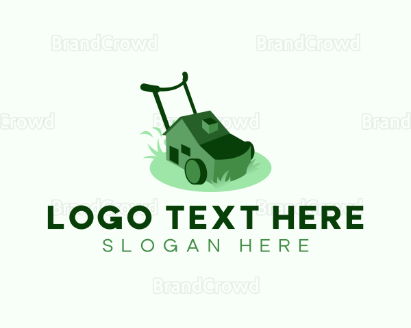 Lawn Mower Grass Cutter Logo