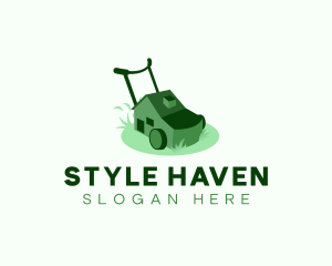 Lawn Mower Grass Cutter Logo