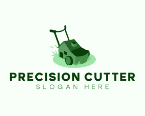 Lawn Mower Grass Cutter logo design