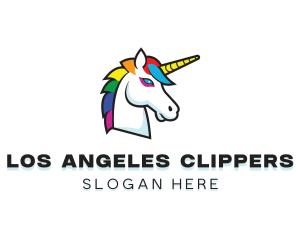 Mythical Unicorn Creature Logo