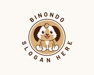 Grooming - Cute Dog Grooming logo design