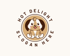 Cute Dog Grooming logo design