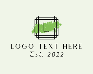 Hospitality - Elegant Paintbrush Frame logo design