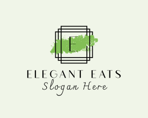 Elegant Paintbrush Frame logo design