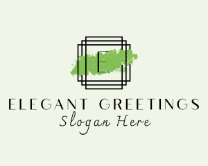 Elegant Paintbrush Frame logo design