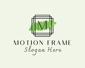 Elegant Paintbrush Frame logo design