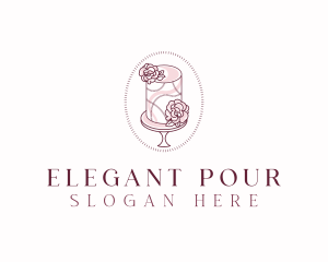 Elegant Cake Bakery logo design