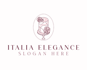 Elegant Cake Bakery logo design