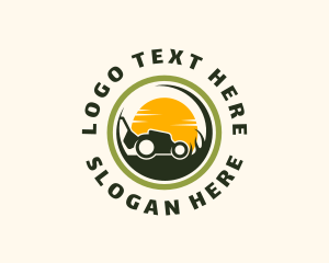 Lawn Mower Landscaping Logo